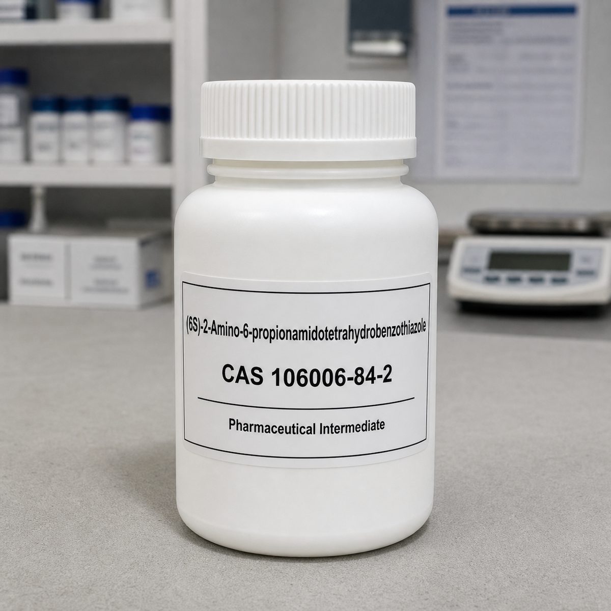 (6S)-2-Amino-6-propionamido-4,5,6,7-tetrahydrobenzothiazole — packaging