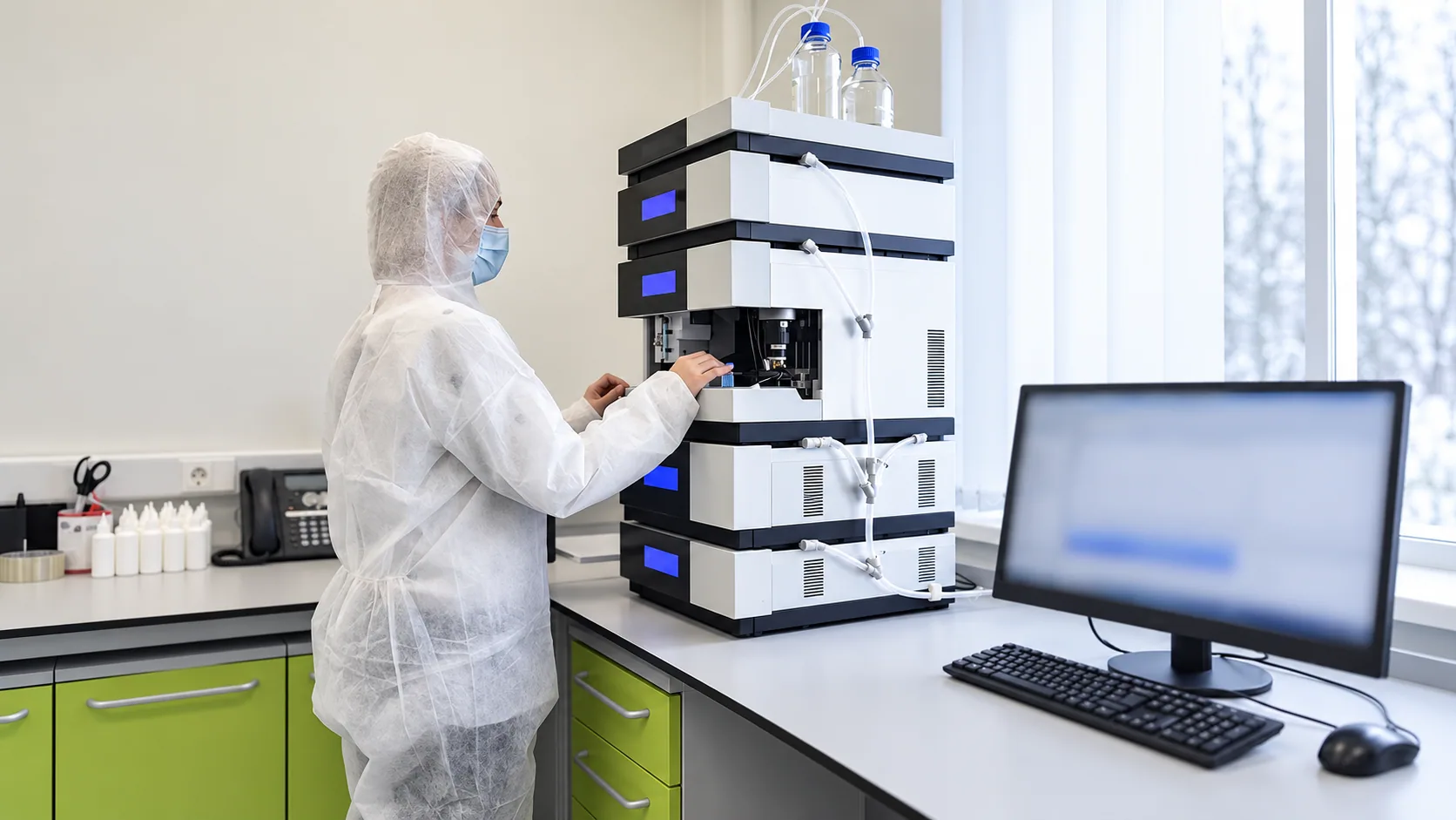 Custom synthesis reaction in the laboratory