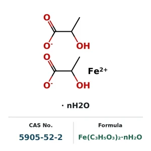 Ferrous lactate hydrate CAS 5905-52-2