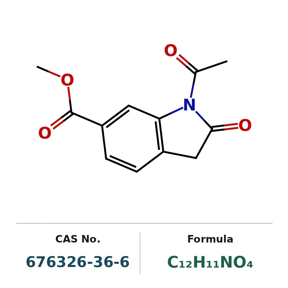Methyl 1-acetyl-2-oxoindoline-6-carboxylate CAS 676326-36-6