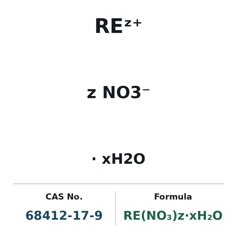 Mixed rare earth nitrates CAS 68412-17-9