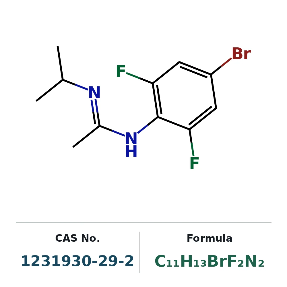 N-(4-Bromo-2,6-difluorophenyl)-N'-isopropylacetimidamide CAS 1231930-29-2
