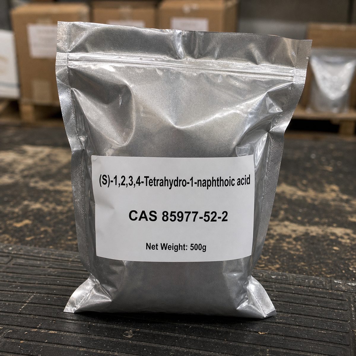 (S)-1,2,3,4-Tetrahydronaphthalene-1-carboxylic acid — packaging