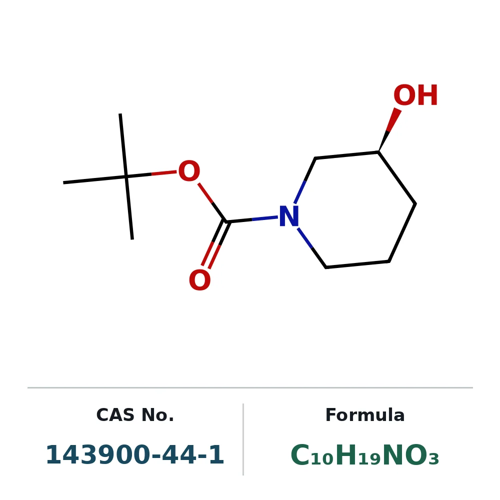tert-Butyl (S)-3-hydroxypiperidine-1-carboxylate CAS 143900-44-1
