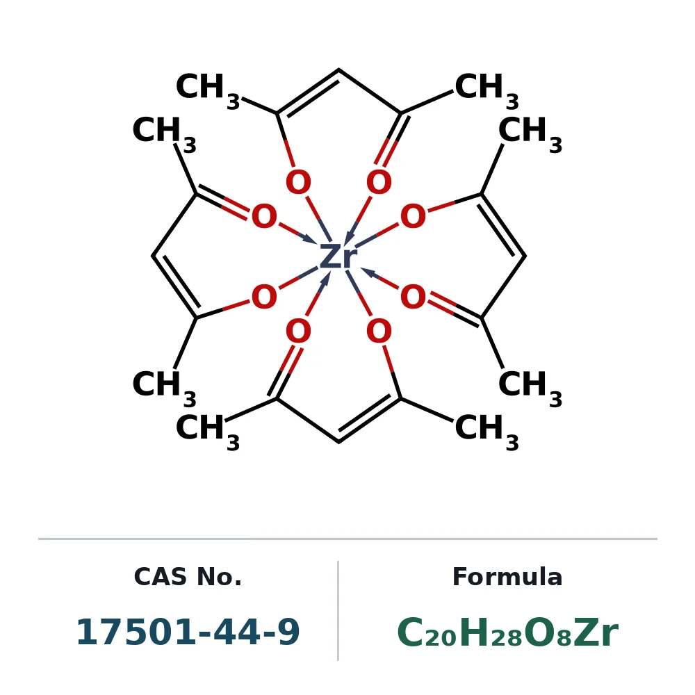 Zirconium(IV) acetylacetonate CAS 17501-44-9